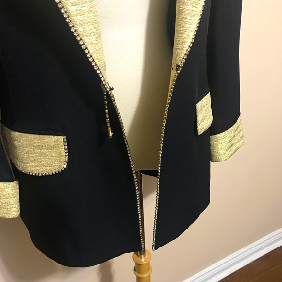Holly’s Women’s Black Blazer With Rhinestones - Picture 12 of 16